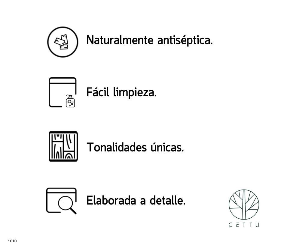 Tabla diseño Ibérico, corte, pique y prepare.