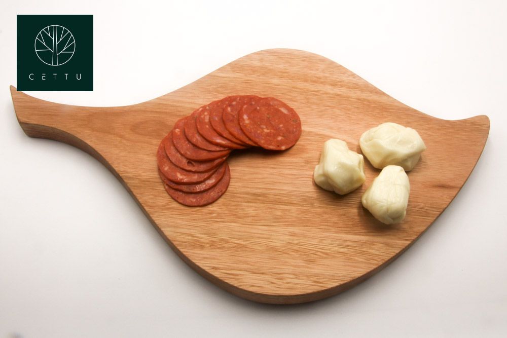 Tabla Olivo. Corte prepare y sirva. ¡Uso múltiple y reversible!