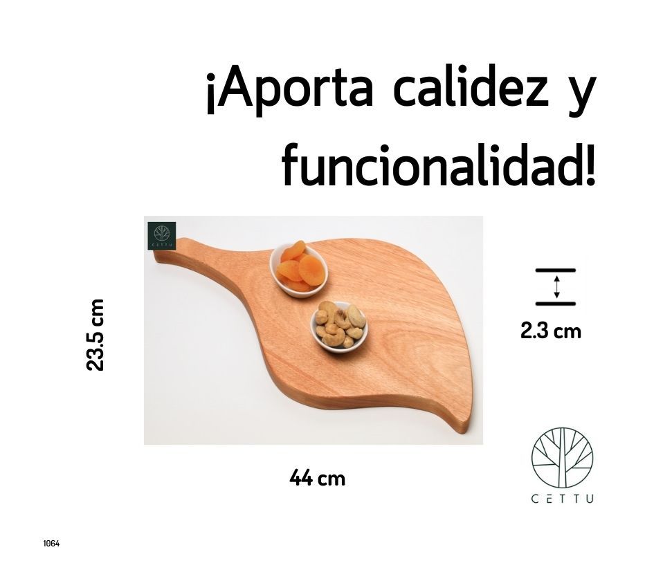 Tabla Olivo. Corte prepare y sirva. ¡Uso múltiple y reversible!