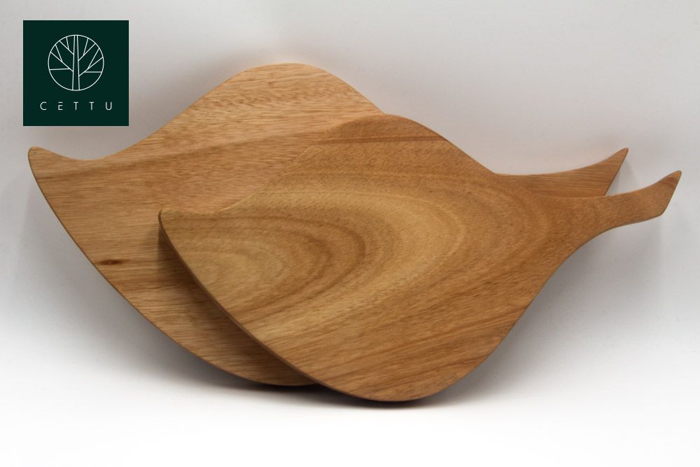 Set de 2 tablas Olivo. Corte prepare y sirva. ¡Uso múltiple y reversible!
