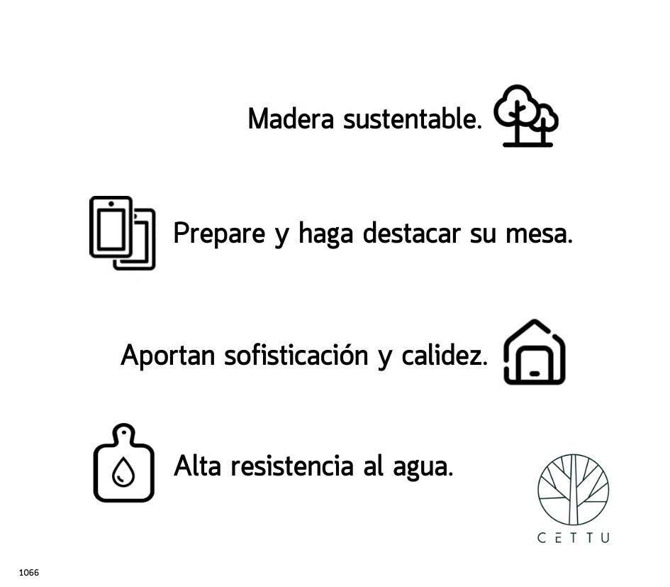 Set de 2 tablas Olivo. Corte prepare y sirva. ¡Uso múltiple y reversible!