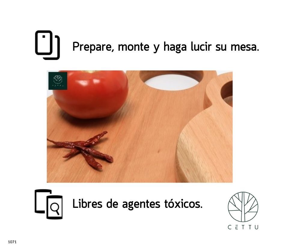 Set de 2 tablas Esfera. Corte prepare y sirva.