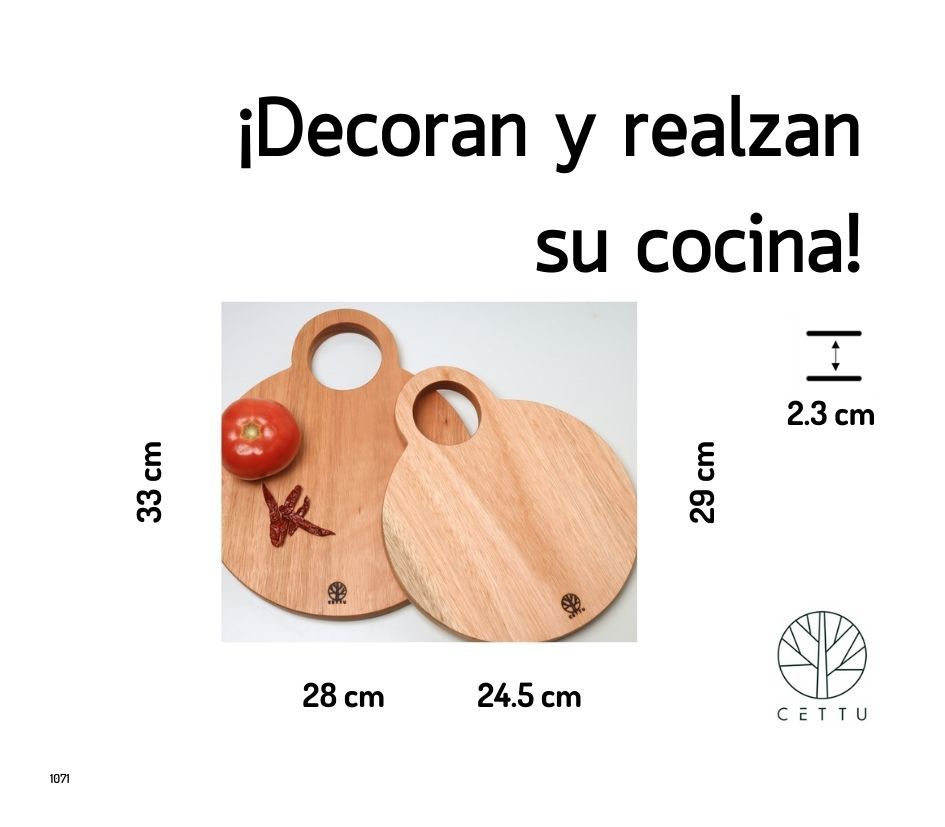 Set de 2 tablas Esfera. Corte prepare y sirva.