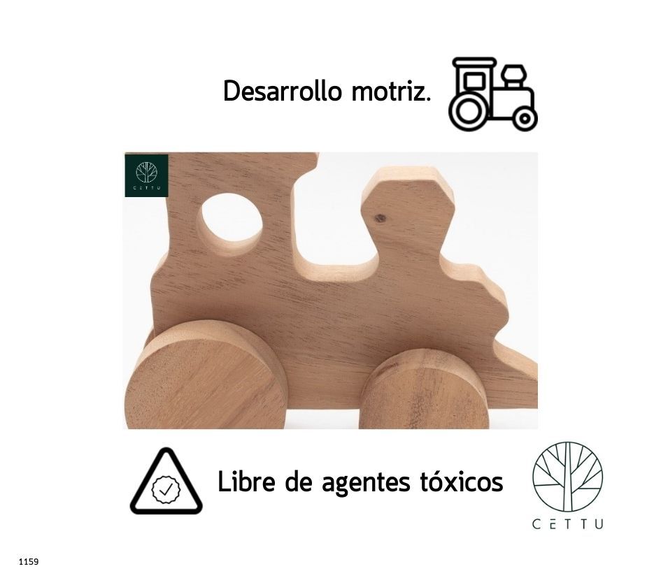 Locomotora, juguete didáctico. ¡Creatividad y diversión!