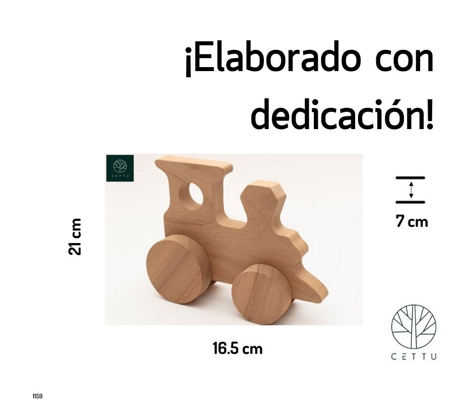 Locomotora, juguete didáctico. ¡Creatividad y diversión!
