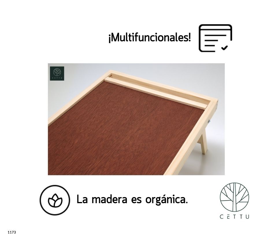 Set de 2 mesas plegables. ¡Prácticas y multi-funcionales!