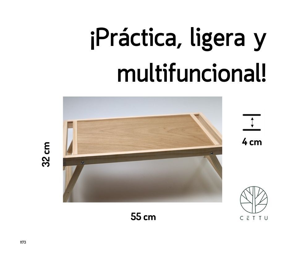 Set de 2 mesas plegables. ¡Prácticas y multi-funcionales!